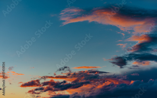 Colorful sky at sunset light © chaossart