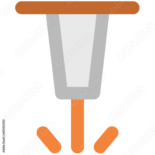 Gimlet machine bold line icon design 