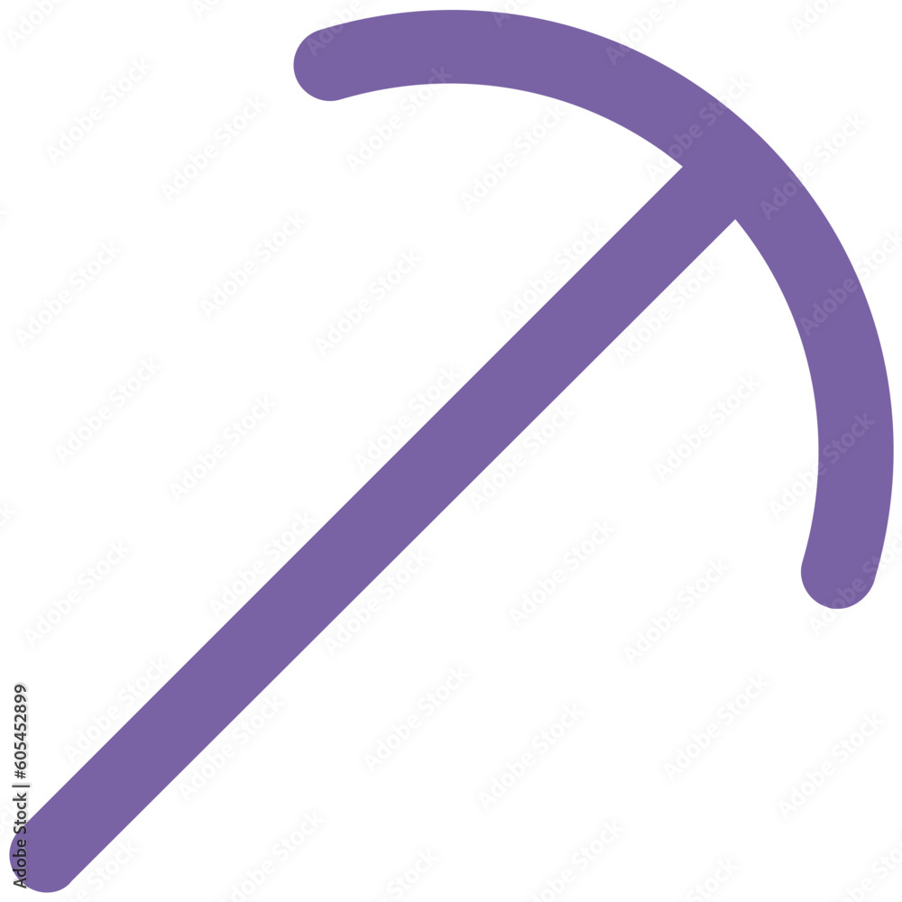 Shovel and axe bold line icon Shovel and axe bold line icon