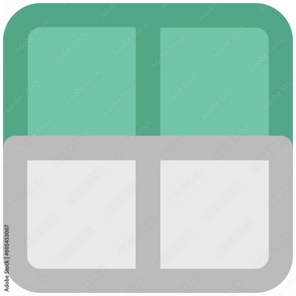 Icon of a hut bold line vector 