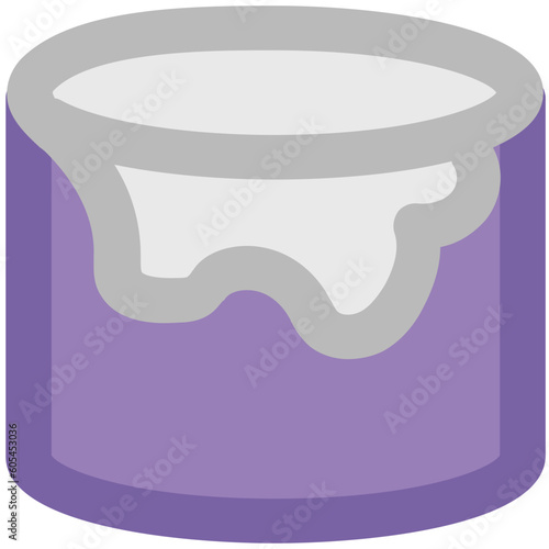 Paint pail bold line icon