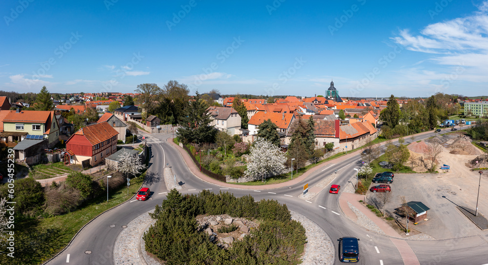 Naklejka premium Luftbildaufnahmen aus Harzgerode