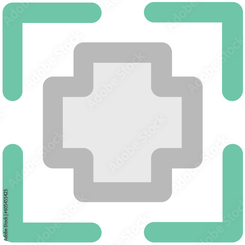 An icon of geometrical design bold line design 