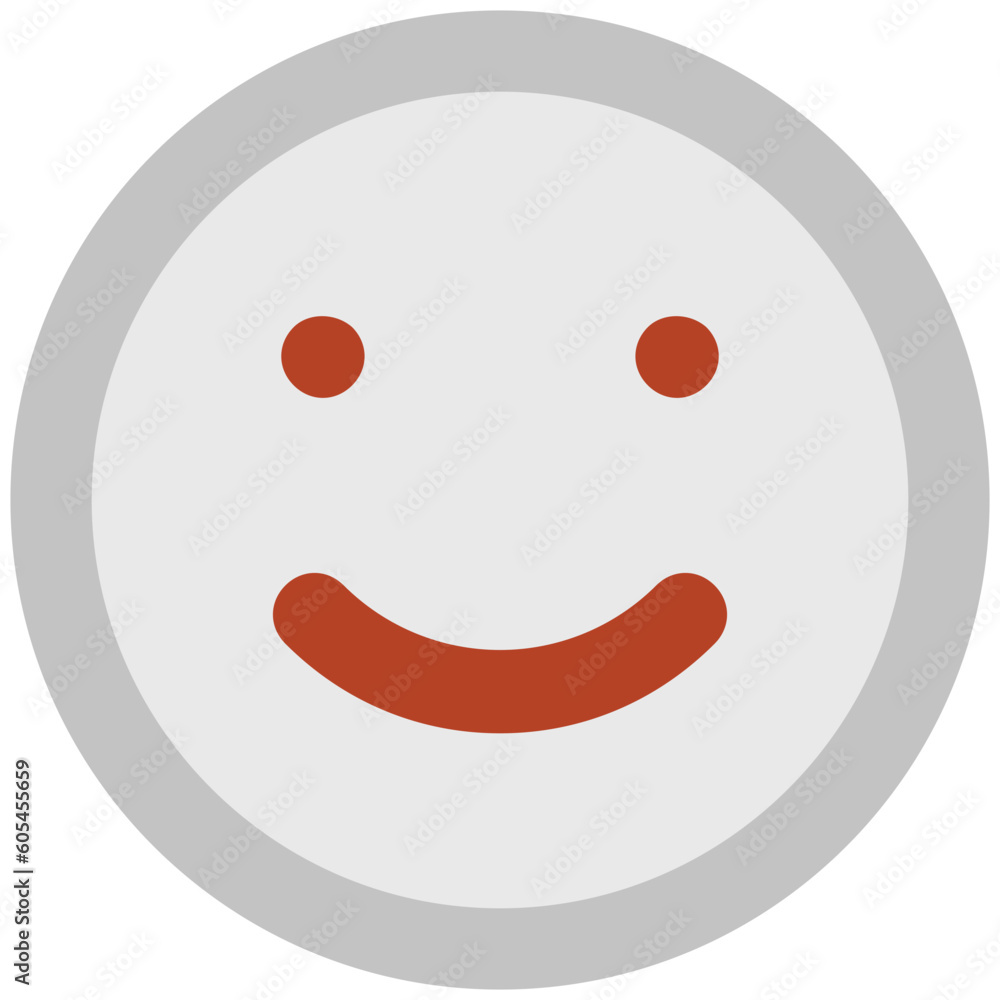 Obraz premium An icon of a smiley face bold line design 