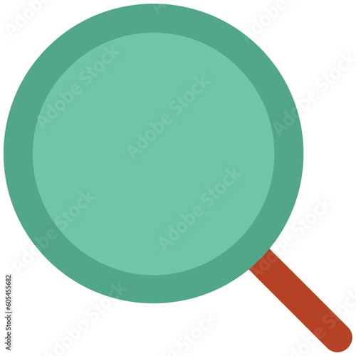 A magnifier bold line icon