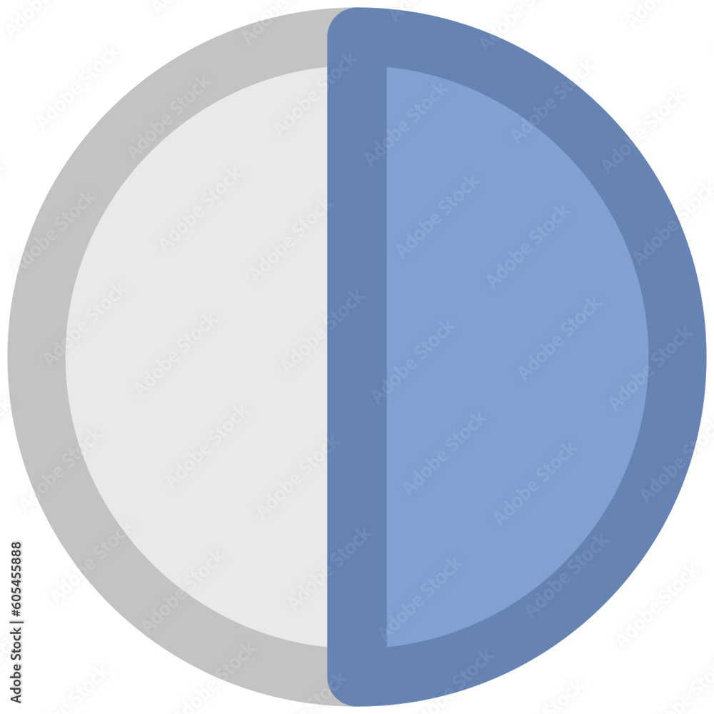 An icon of a contrast in bold line design An icon of a contrast in bold line design