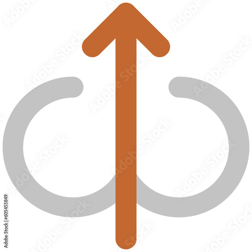 An icon of geometrical shape design bold line design 