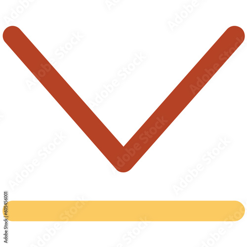 An icon of geometrical design bold line design 