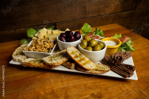 bread with olives and cheese