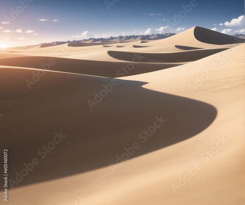 Sand landscape.Created with Generative AI