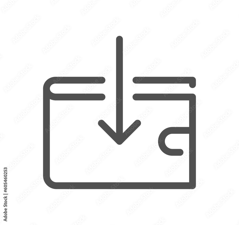 Payment method related icon outline and linear vector.