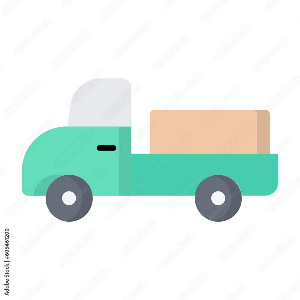 Agriculture Van Flat Icon