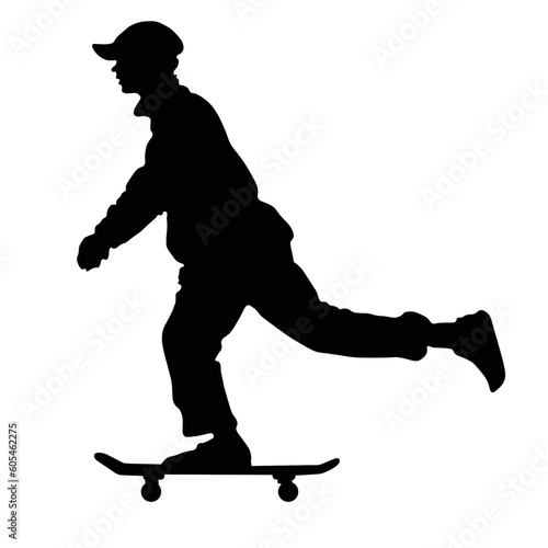silhouette of a skateboarder, skate, guy, skateboarder, boy, boy riding a skateboard, active sport, lifestyle, extreme sport, man, silhouette