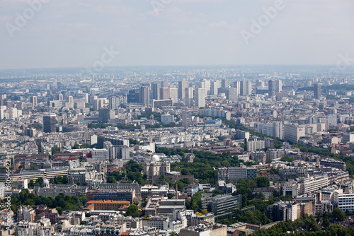 Panorama of Paris from Montparnasse Tower, France. © dragan1956
