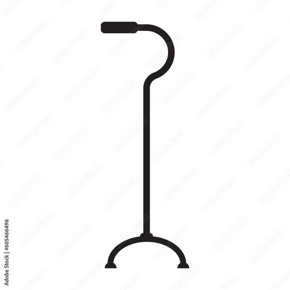Crutch vector icon Crutch vector icon