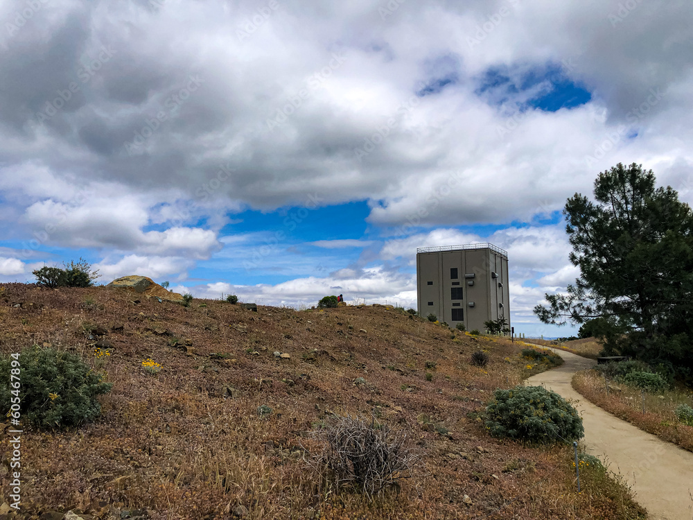 The Mount Umunhum Radar Tower in California
