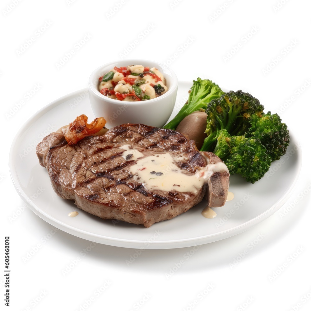 Oyster Steak from the Beef Round. Generative AI