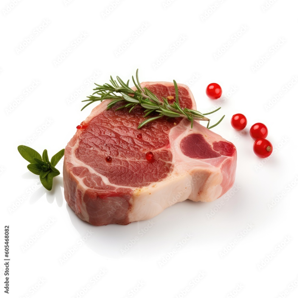 Veal Sirloin Chop from the Veal Sirloin. Generative AI