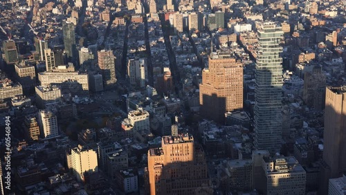 Aerial view of Manhattan, New York, USA