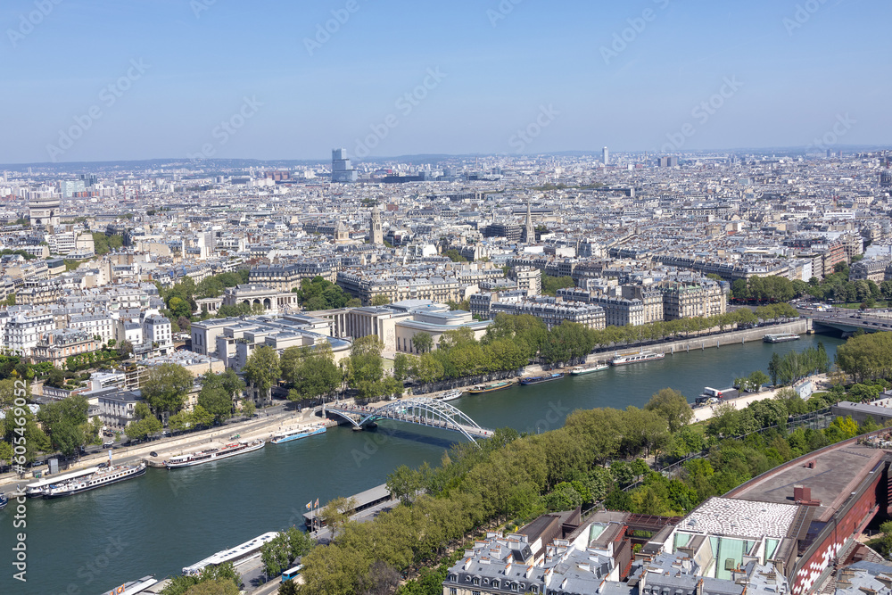 Fototapeta premium View of the Paris from the Eiffel Tower.