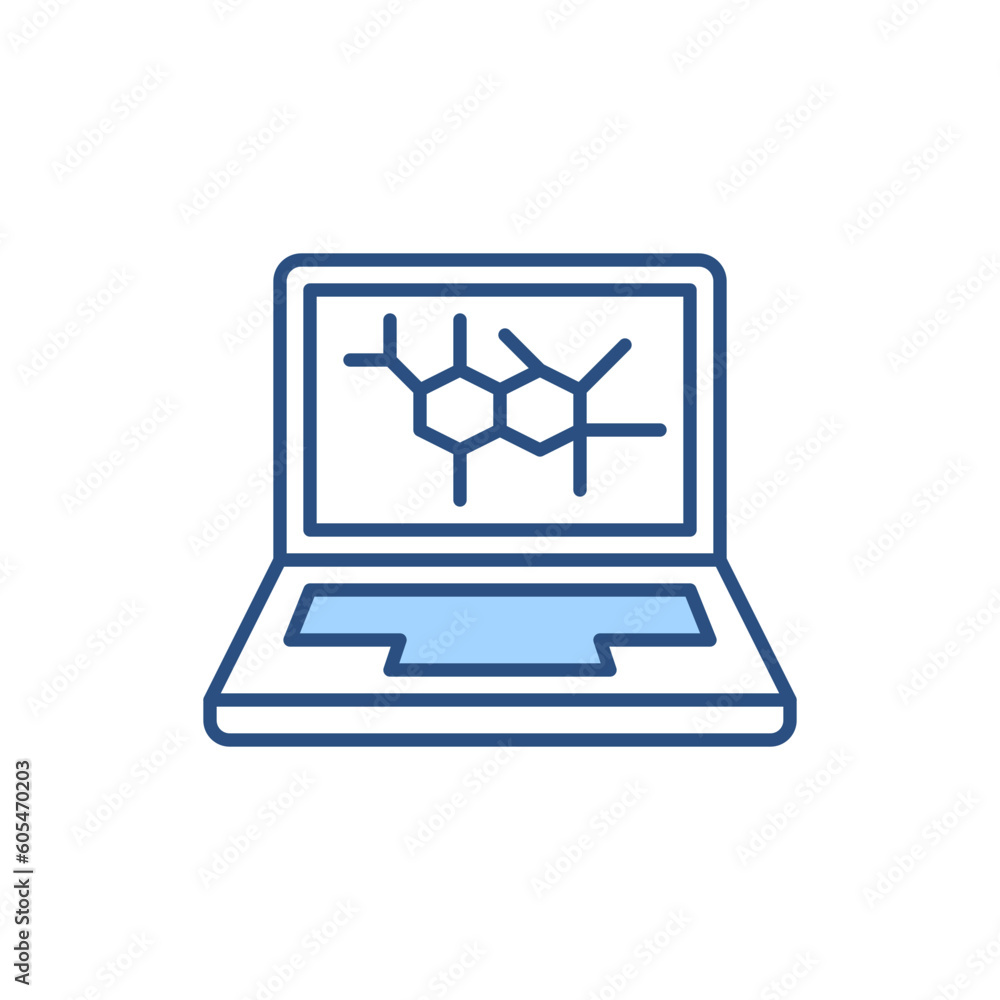 Computer Diagnostic related vector line icon. Laptop. Isolated on white background. Vector illustration. Editable stroke Computer Diagnostic related vector line icon. Laptop. Isolated on white background. Vector illustration. Editable stroke