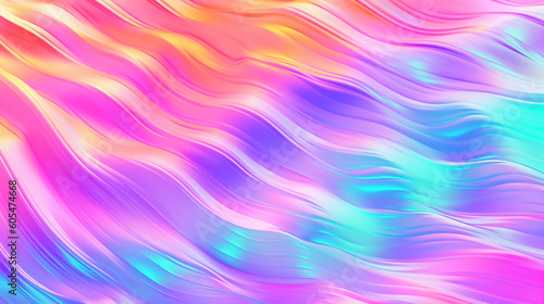 Wallpaper Mural neon wave abstract background. AI generative Torontodigital.ca