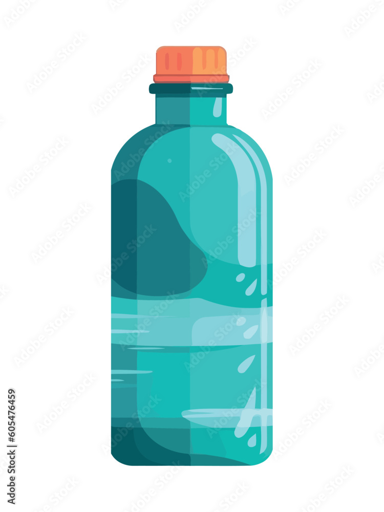 Fresh water in plastic bottle, symbol of cleanliness Fresh water in plastic bottle, symbol of cleanliness