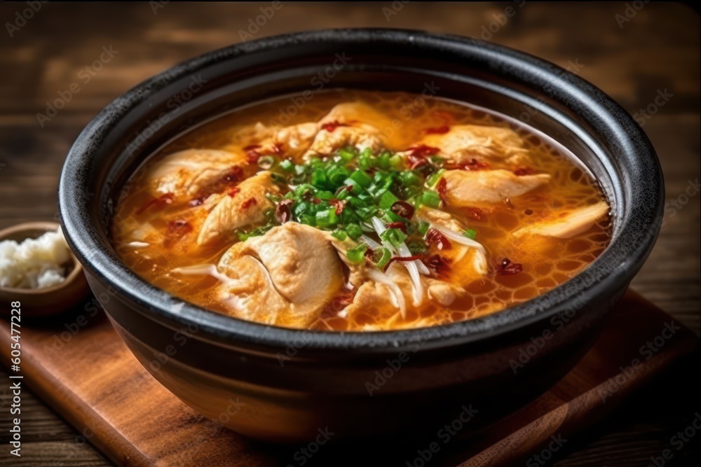 Samgye-tang or ginseng chicken soup meaning Food photography Samgye-tang or ginseng chicken soup meaning Food photography