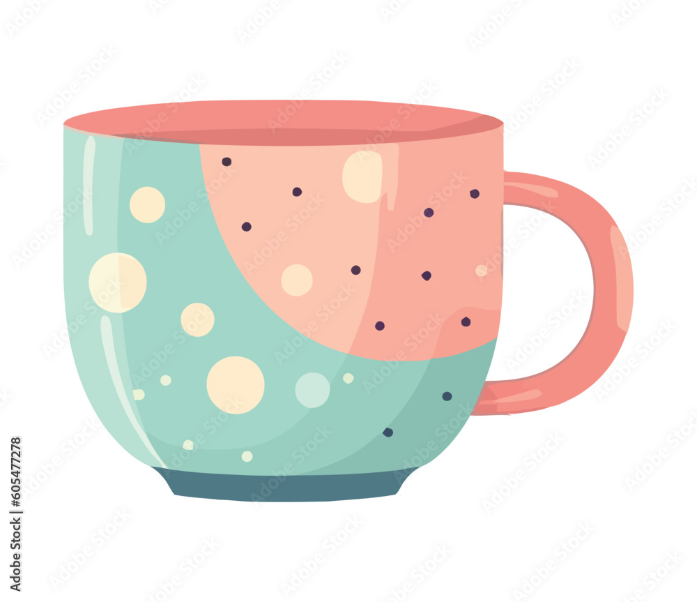 A cute mug with abstract pattern design A cute mug with abstract pattern design