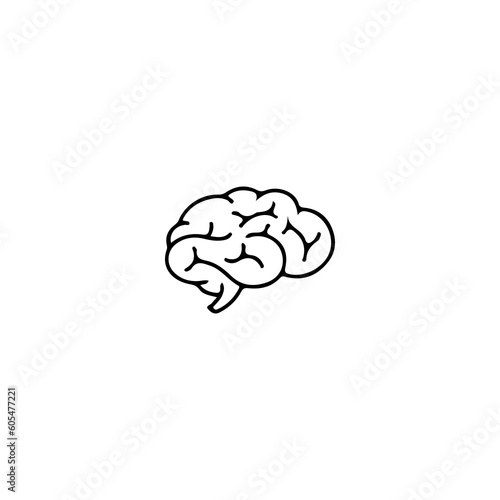 brain concept doodle illustration vector