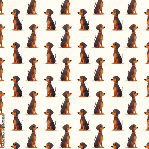 Dachshund Muster Digitalpapier