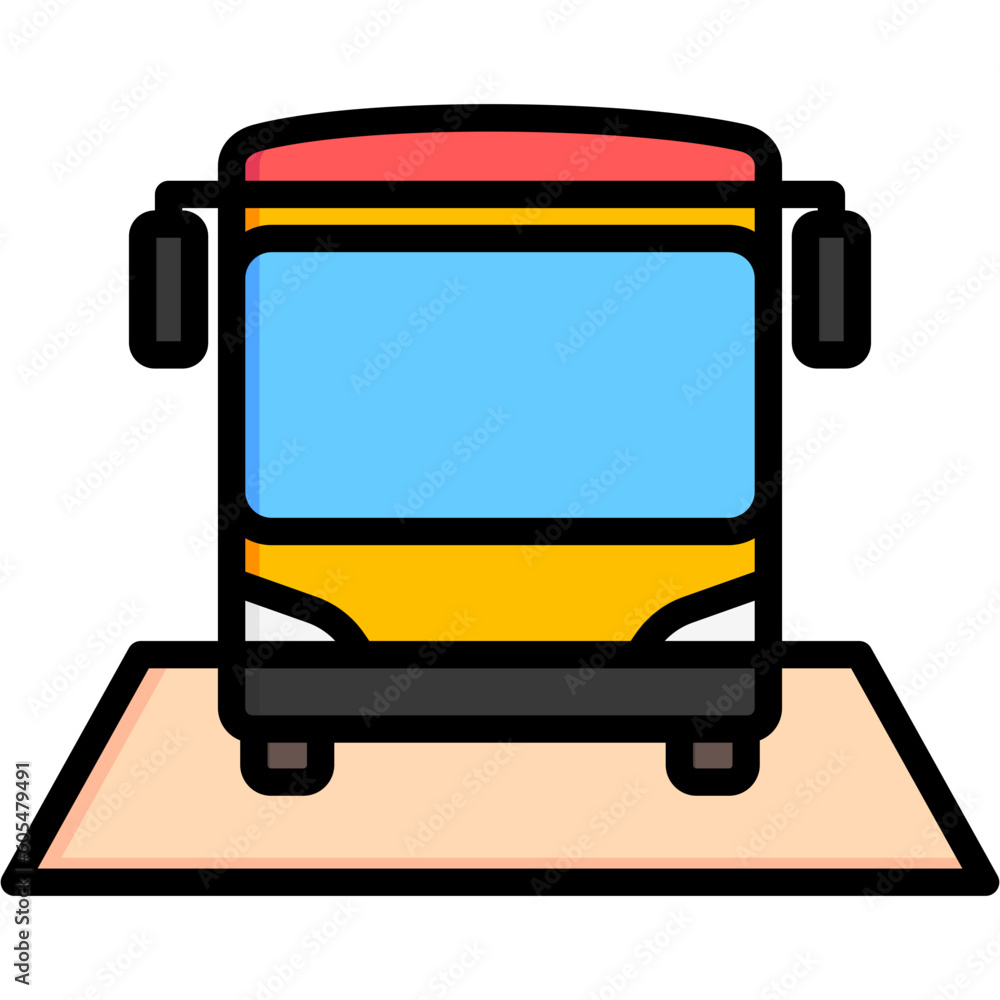 bus, public transportation, vector icons for web design, app, banner, flyer and digital marketing.