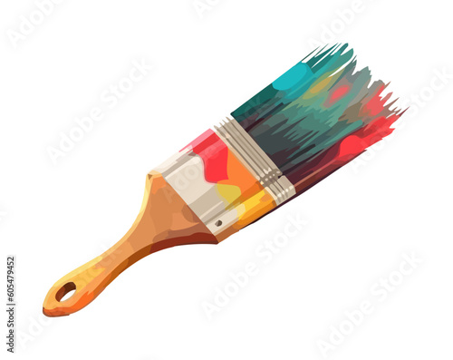 Artists paintbrush vector illustration design