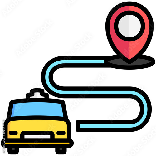 route icon, public transport, vector icons for web design, app, banner, flyer and digital marketing.