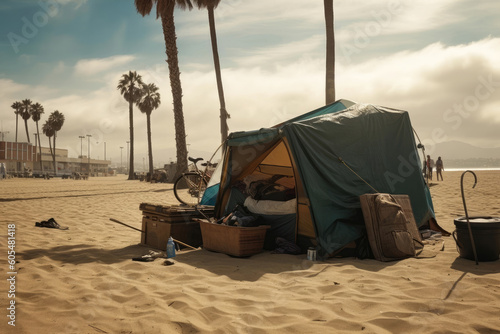 Homeless in Venice Beach, California - Unveiling the Reality and Seeking Solutions - Generative AI


