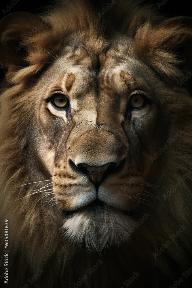 Zoo Animal Profile Picture of a Lion