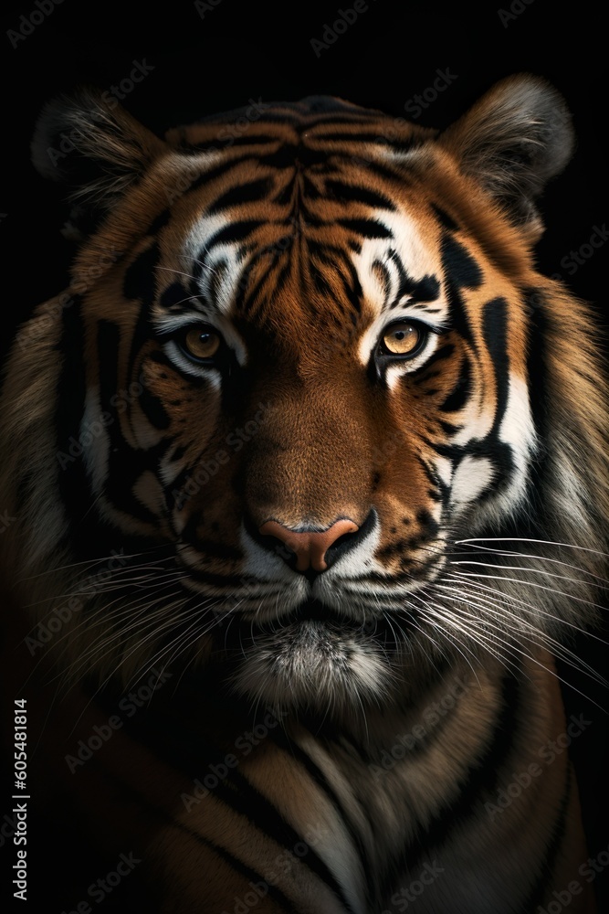 Zoo Animal Profile Picture of a Tiger