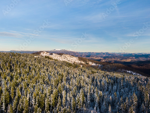 landscape with snow