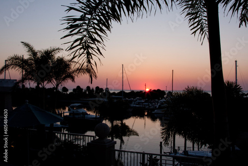 sunset over the sea