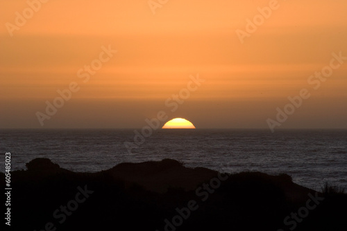sunset over the sea