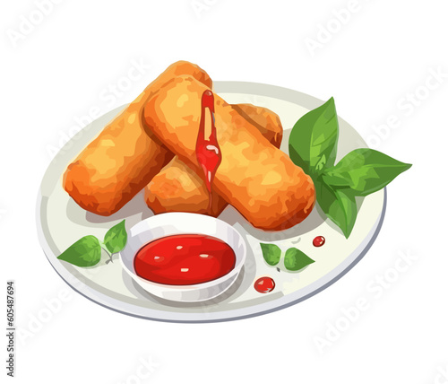 Gourmet Breaded cheese sticks and sauce