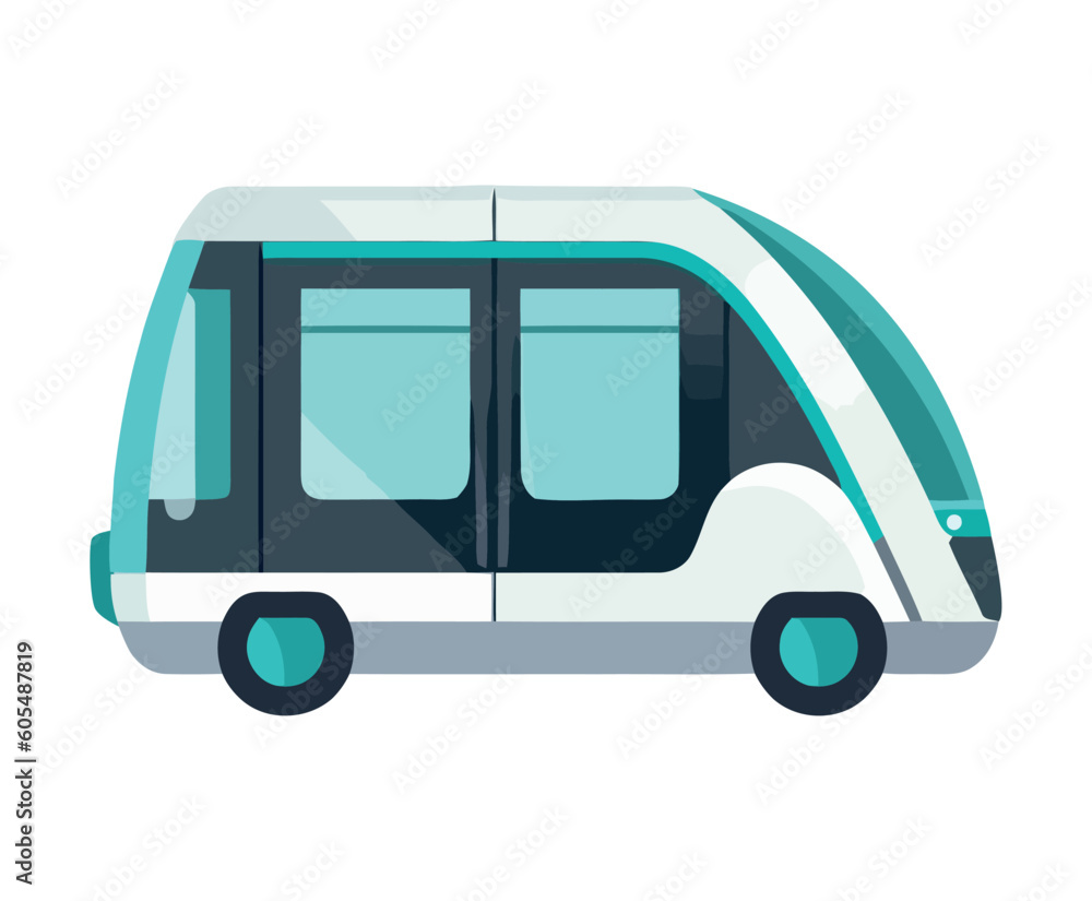 Modern Blue mini van transport