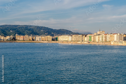 View from the promenade of Donostia - San Sebastian, Spain