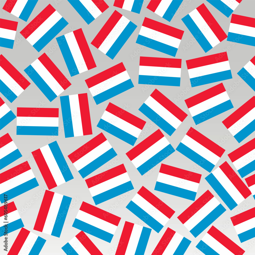 Pattern with flag of Luxembourg. Colorful illustration with flags for background. Seamless pattern with flag of Luxembourg. Pattern with flag of Luxembourg. Colorful illustration with flags for background. Seamless pattern with flag of Luxembourg.