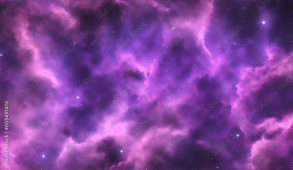 Dark purple clouds on space from Generative AI