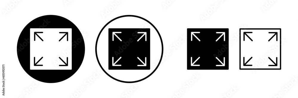 Fullscreen icon vector. expand fullscreen icon Fullscreen icon vector. expand fullscreen icon