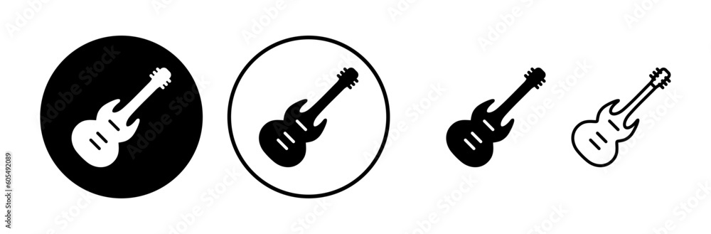 Guitar icon vector. musical instrument sign Guitar icon vector. musical instrument sign