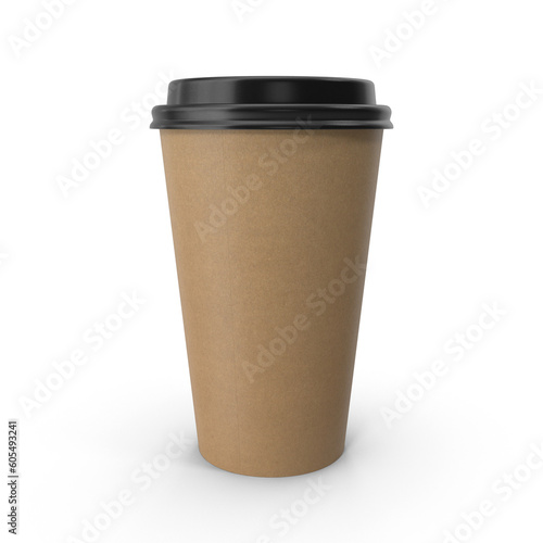Paper Coffee Cups Mockup on transparent background