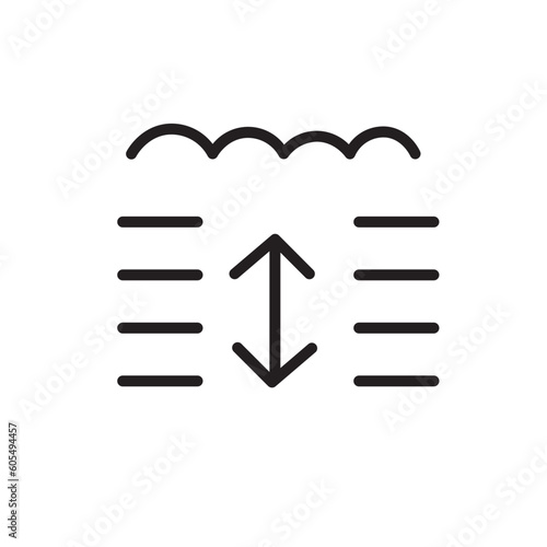 Diving Sea Water Outline Icon
