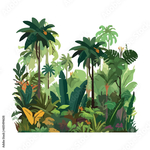 tropical rainforest paradise landscape